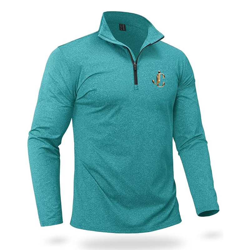 Men's Jimmy Choo Quarter Zip Pullover Premium Fleece Lined Heather Long Sleeve Golf Shirts Midweight 1/4 Half Zip Sweatshirts