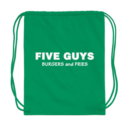 Five Guys Drawstring Bag