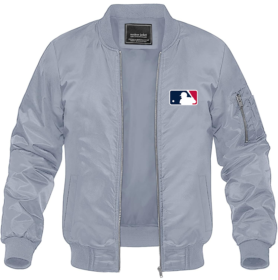 Men's Major League Baseball MLB Lightweight Bomber Jacket Windbreaker Softshell Varsity Jacket