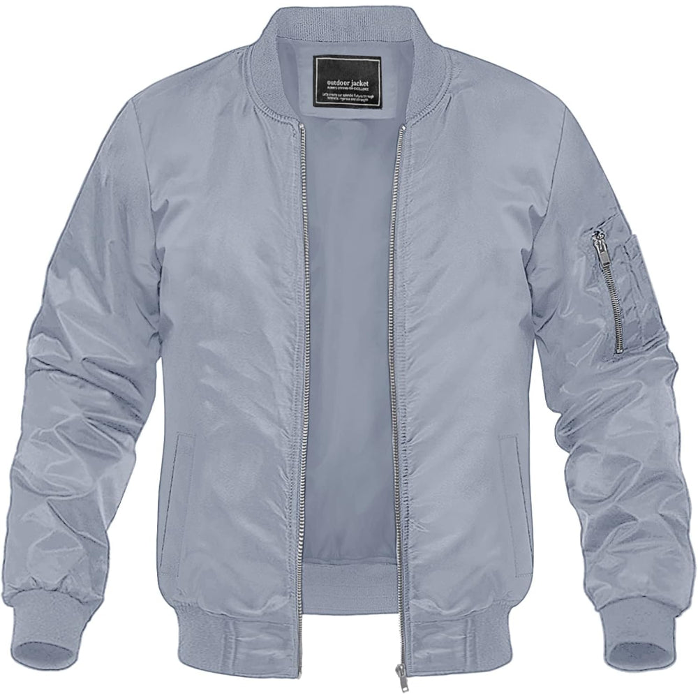 Men's Fallout Lightweight Bomber Jacket Windbreaker Softshell Varsity Jacket