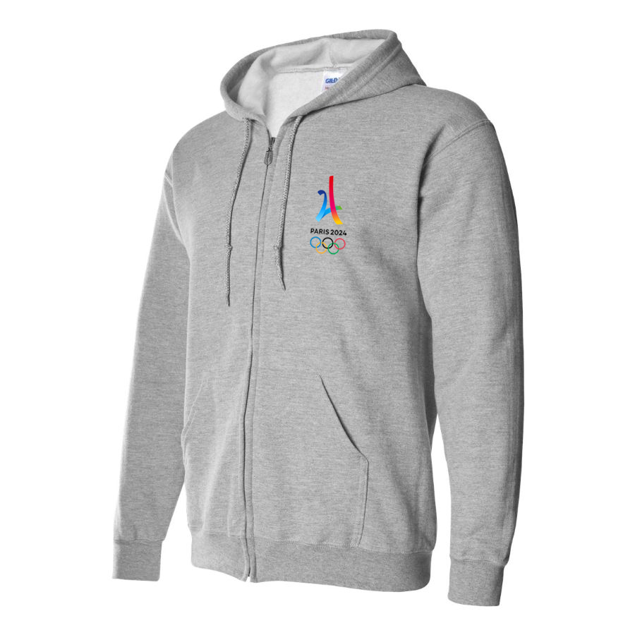 Men's Paris 2024 Olympics Zipper  Hoodie