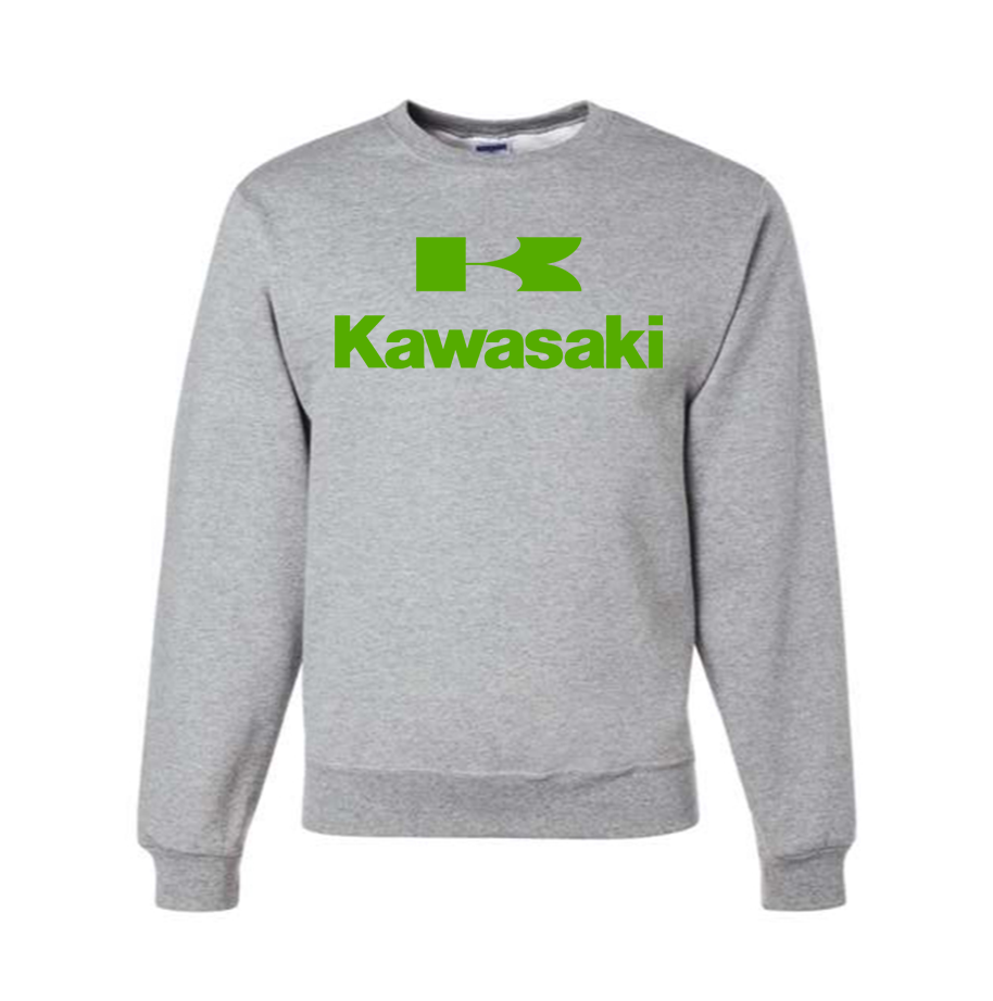 Men's Kawasaki Bike Motorcycle Crewneck Sweatshirt