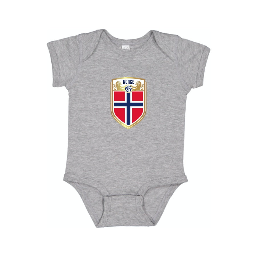 Norway Soccer Baby Romper Onesie