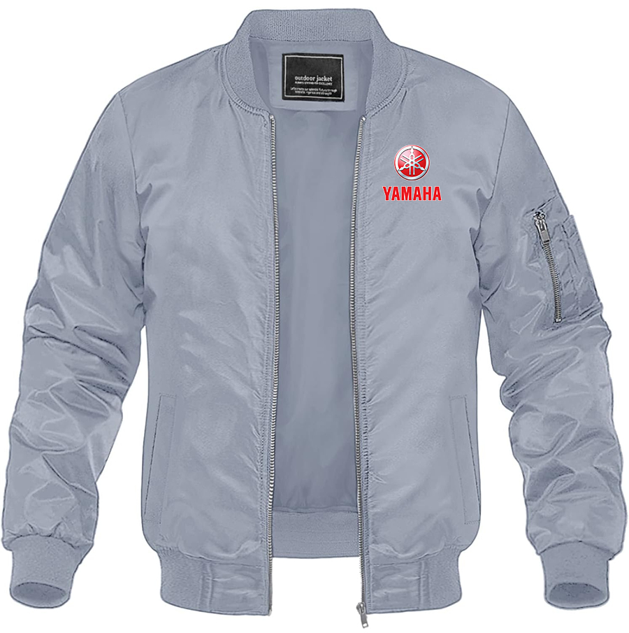 Men's Yamaha Bike Motorcycle Lightweight Bomber Jacket Windbreaker Softshell Varsity Jacket
