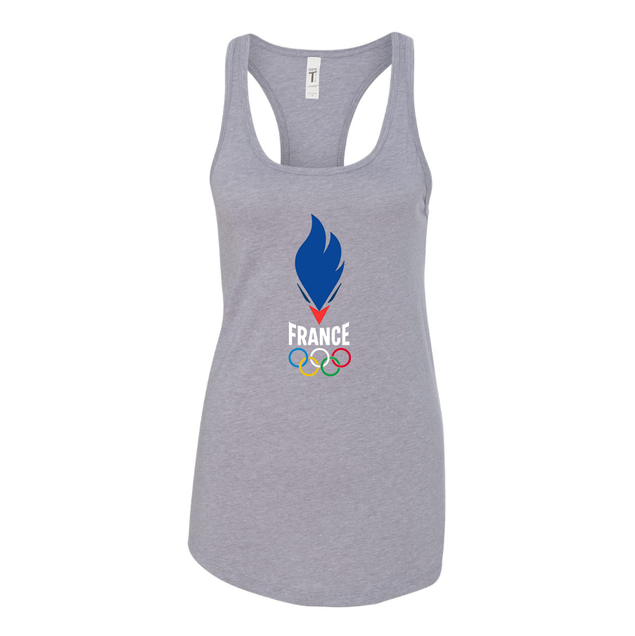 Women's France Olympia 2024 Racerback Tank Top