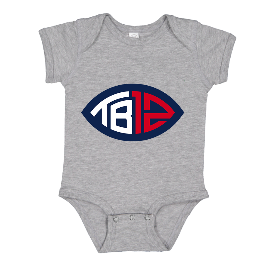 Tom Brady 12 Baby Romper Onesie