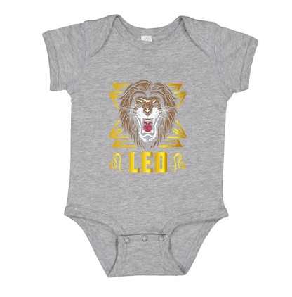 Leo Zodiac Sign Baby Romper Onesie