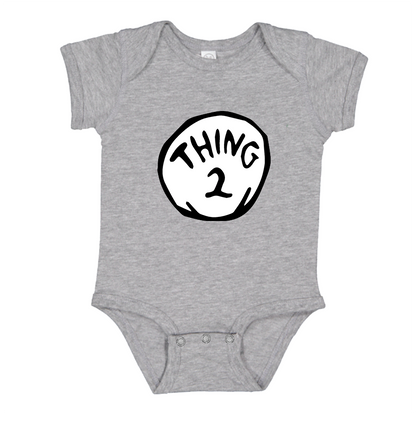 Dr. Suess Thing 2 Baby Romper Onesie