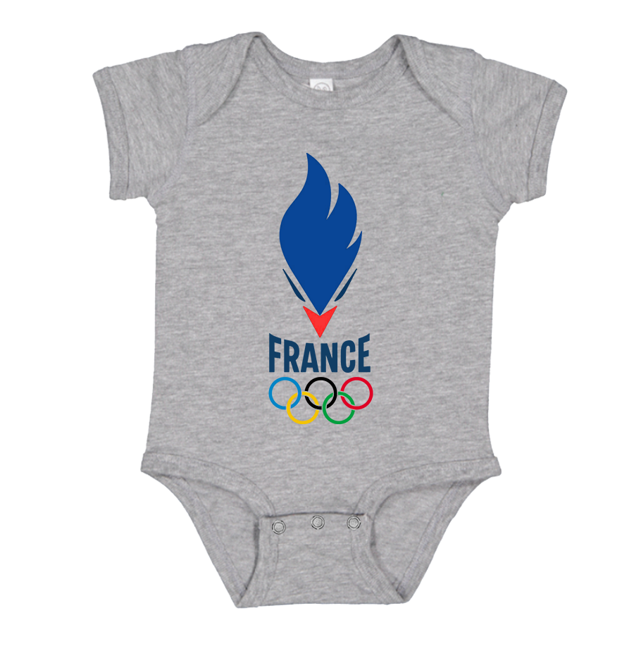 France Olympia 2024 Baby Romper Onesie