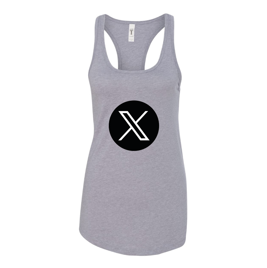Women's Twitter X Racerback Tank Top