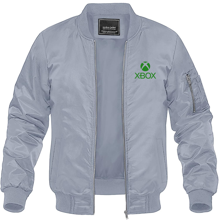 Men's X Box Gaming Lightweight Bomber Jacket Windbreaker Softshell Varsity Jacket