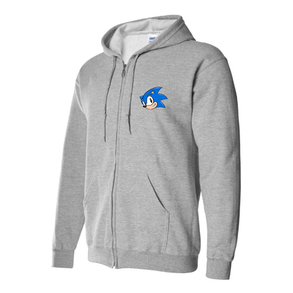 Men's Sonic the Hedgehog Zipper Hoodie