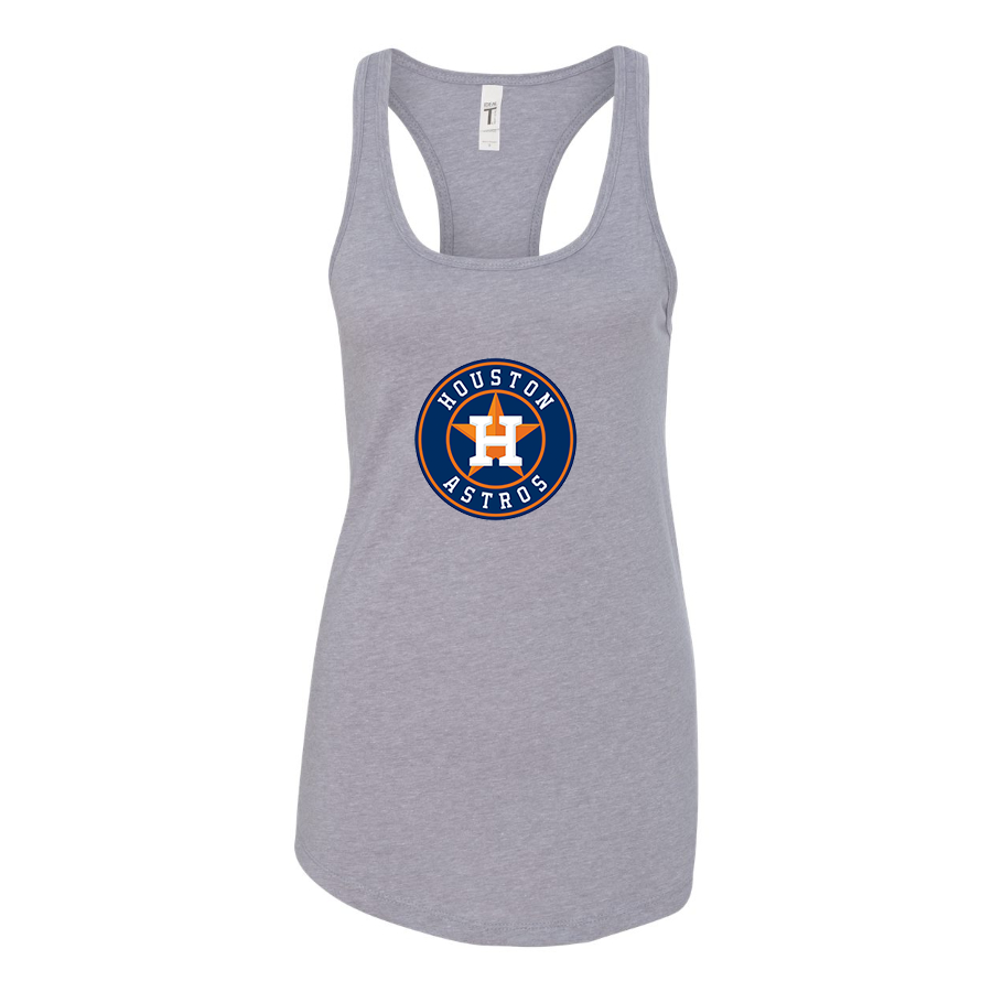Women's Houston Astros Baseball Racerback Tank Top