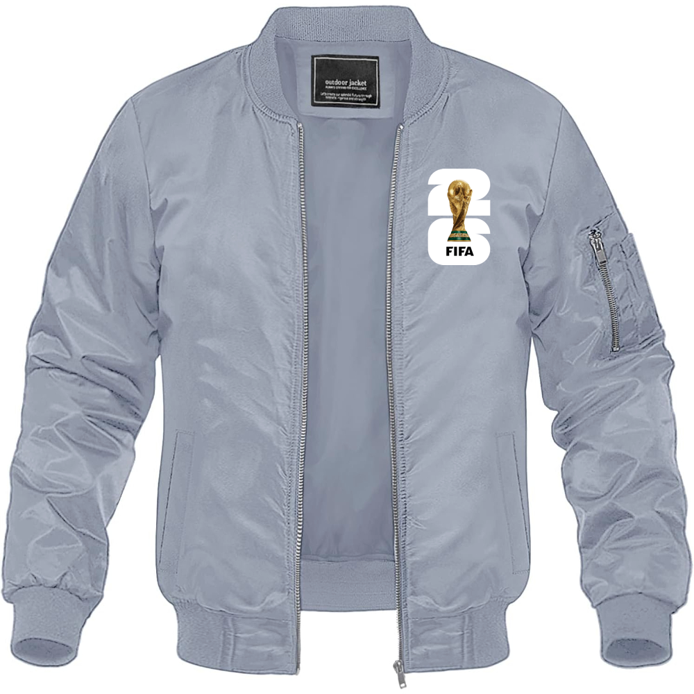 Men's Fifa World Cup 2026 Lightweight Bomber Jacket Windbreaker Softshell Varsity Jacket Coat
