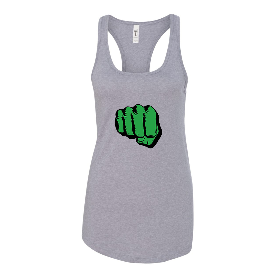 Women's Hulk Punch Racerback Tank Top Shirt – Tee