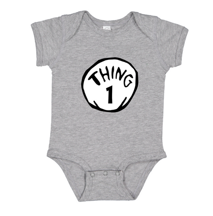 Dr. Suess Thing 1 Baby Romper Onesie