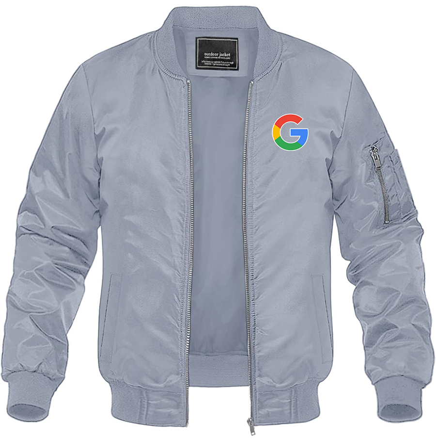 Men's Google Lightweight Bomber Jacket Windbreaker Softshell Varsity Jacket