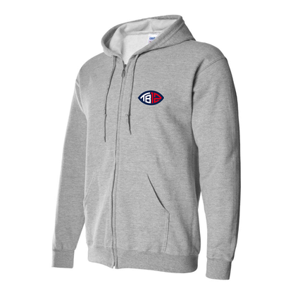 Men's Tom Brady 12 Zipper Hoodie