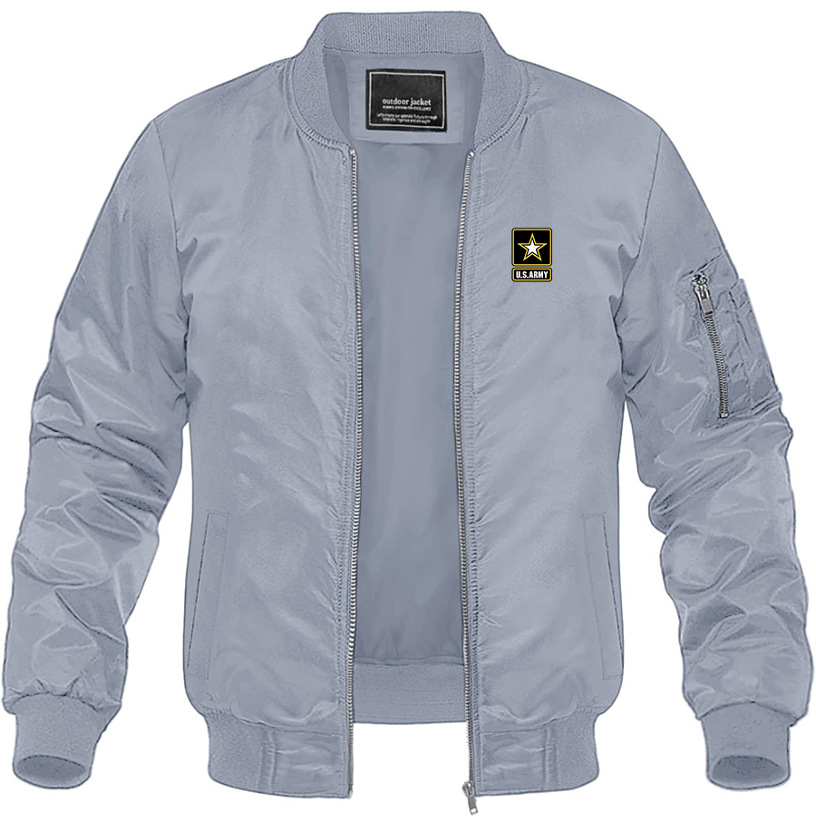 Men's U.S. ARMY Lightweight Bomber Jacket Windbreaker Softshell Varsity Jacket