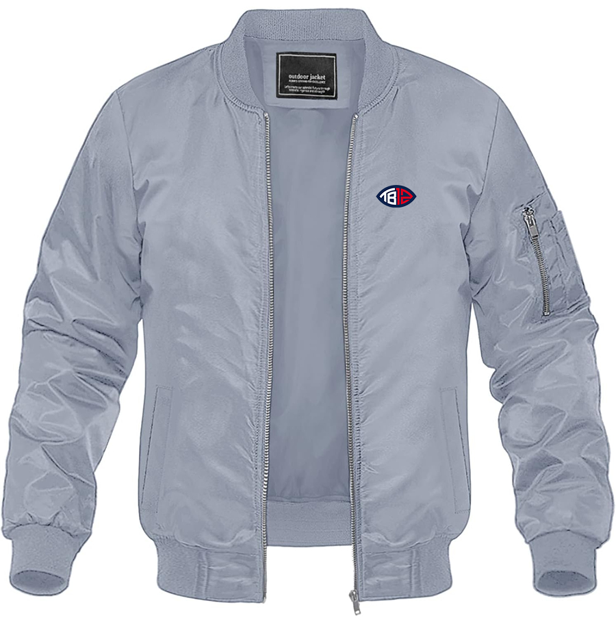 Men's Tom Brady 12 Lightweight Bomber Jacket Windbreaker Softshell Varsity Jacket