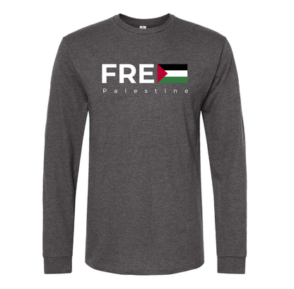 Men's Free Palestine Long sleeves T-Shirt