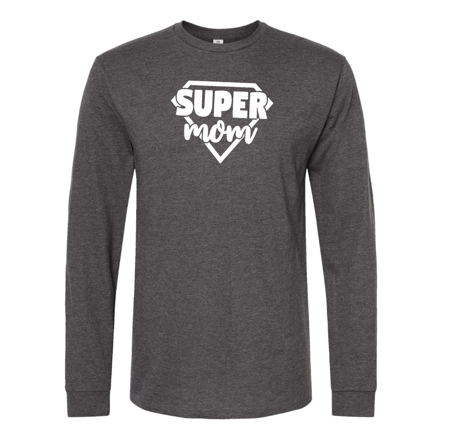 Men's  Super Mom  Long sleeves T-Shirt