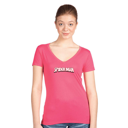 Women's Spider Man Next Level Ideal V-Neck T-Shirt