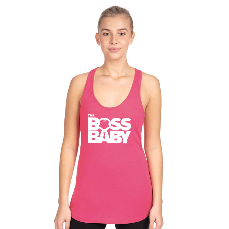 Women's Boss Baby  Next Level Ideal Racerback Tank