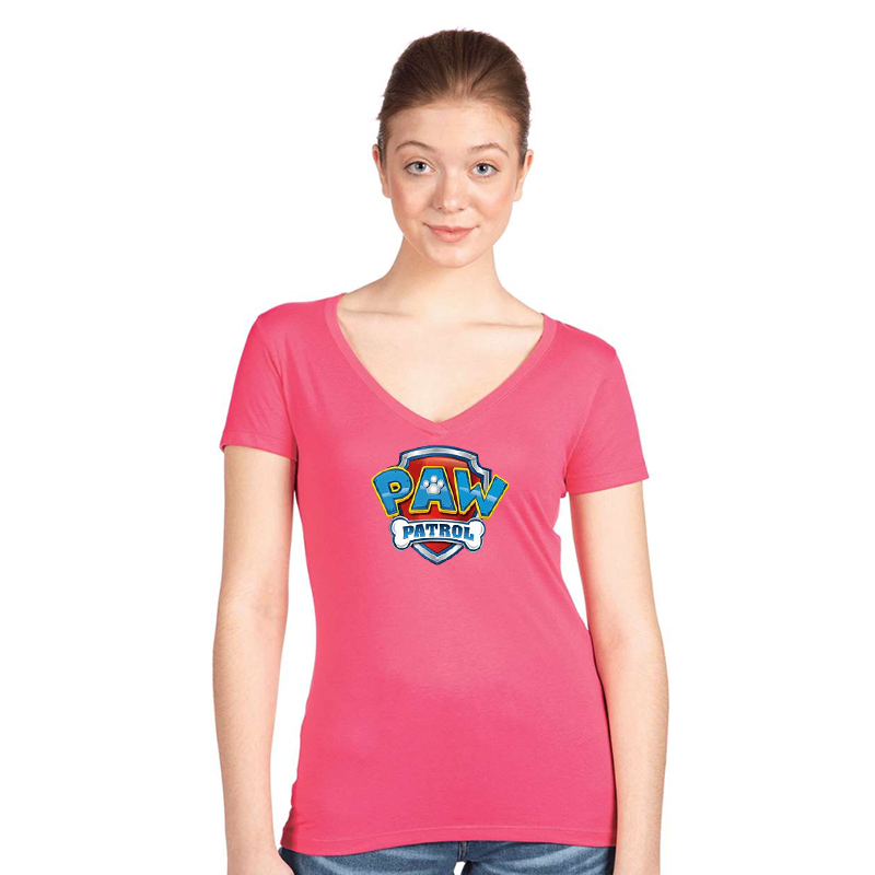 Women's Paw Patrol Next Level Ideal V-Neck T-Shirt