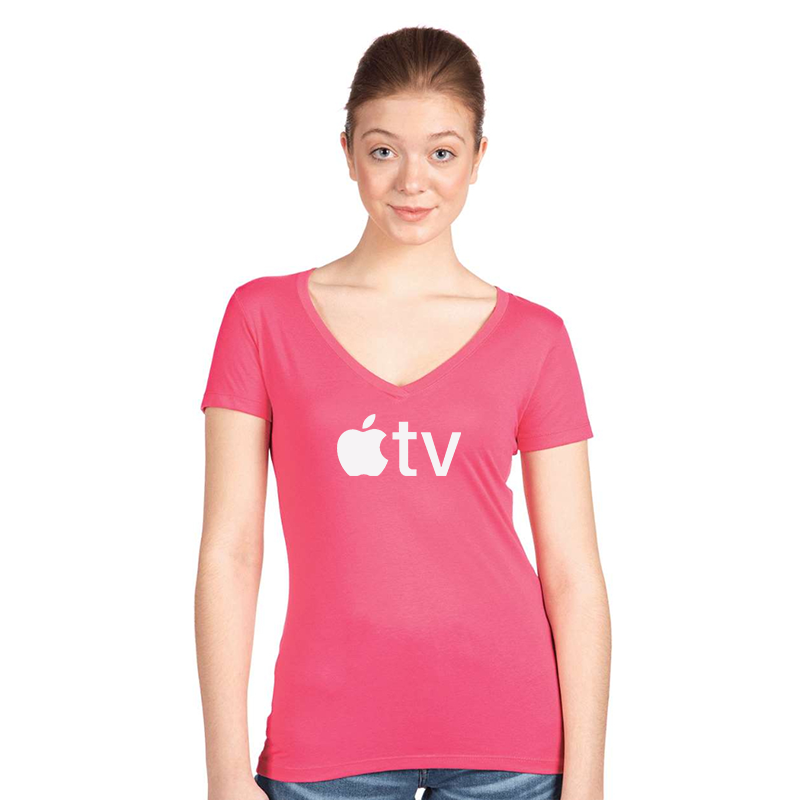 Women's Apple TV  Next Level Ideal V-Neck T-Shirt