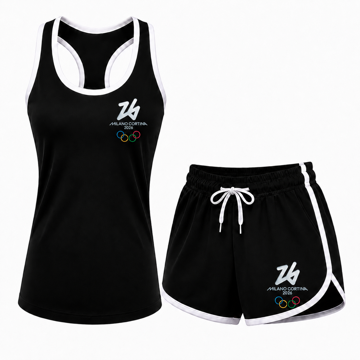 Women’s Winter Olympics 2026 Milano Cortina Tanktop and Shorts Set