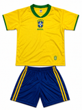 Kid’s Brazil Soccer Jersey Set