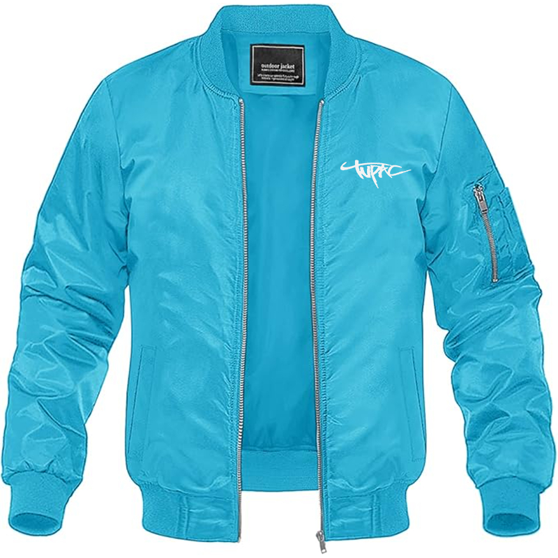 MAGNIVIT Men's Tupac Lightweight Bomber Jacket Windbreaker Casual Fall Spring Outdoor Coat