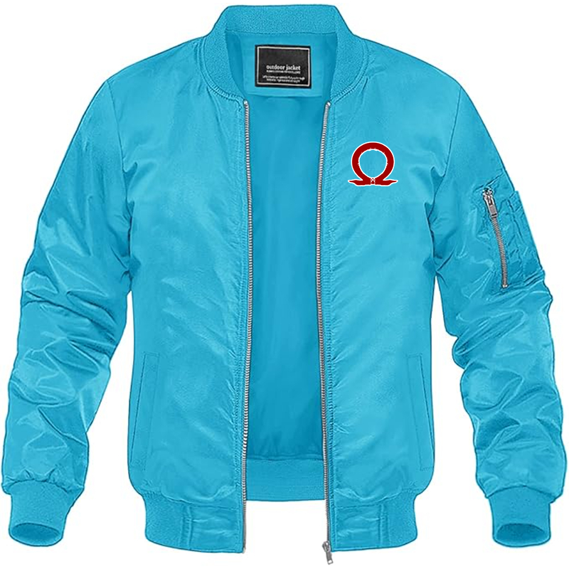 MAGNIVIT Men's God Of War Lightweight Bomber Jacket Windbreaker Casual Fall Spring Outdoor Coat