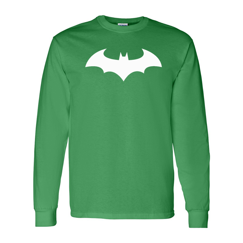Men's Batman Gildan Heavy Cotton Long Sleeve T-Shirt