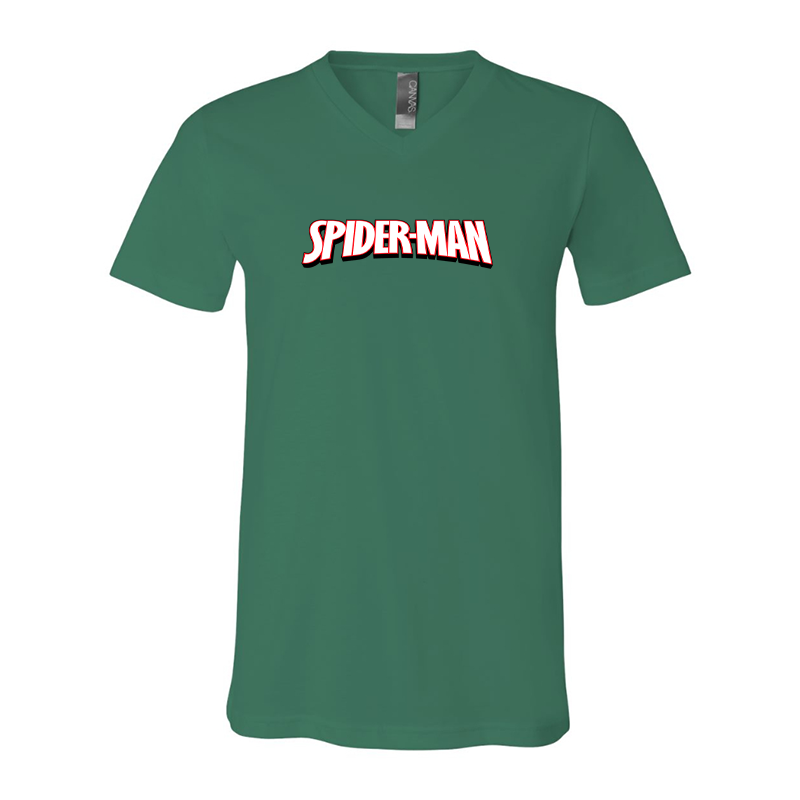 Spider Man BELLA  CANVAS  Jersey V-Neck Tee