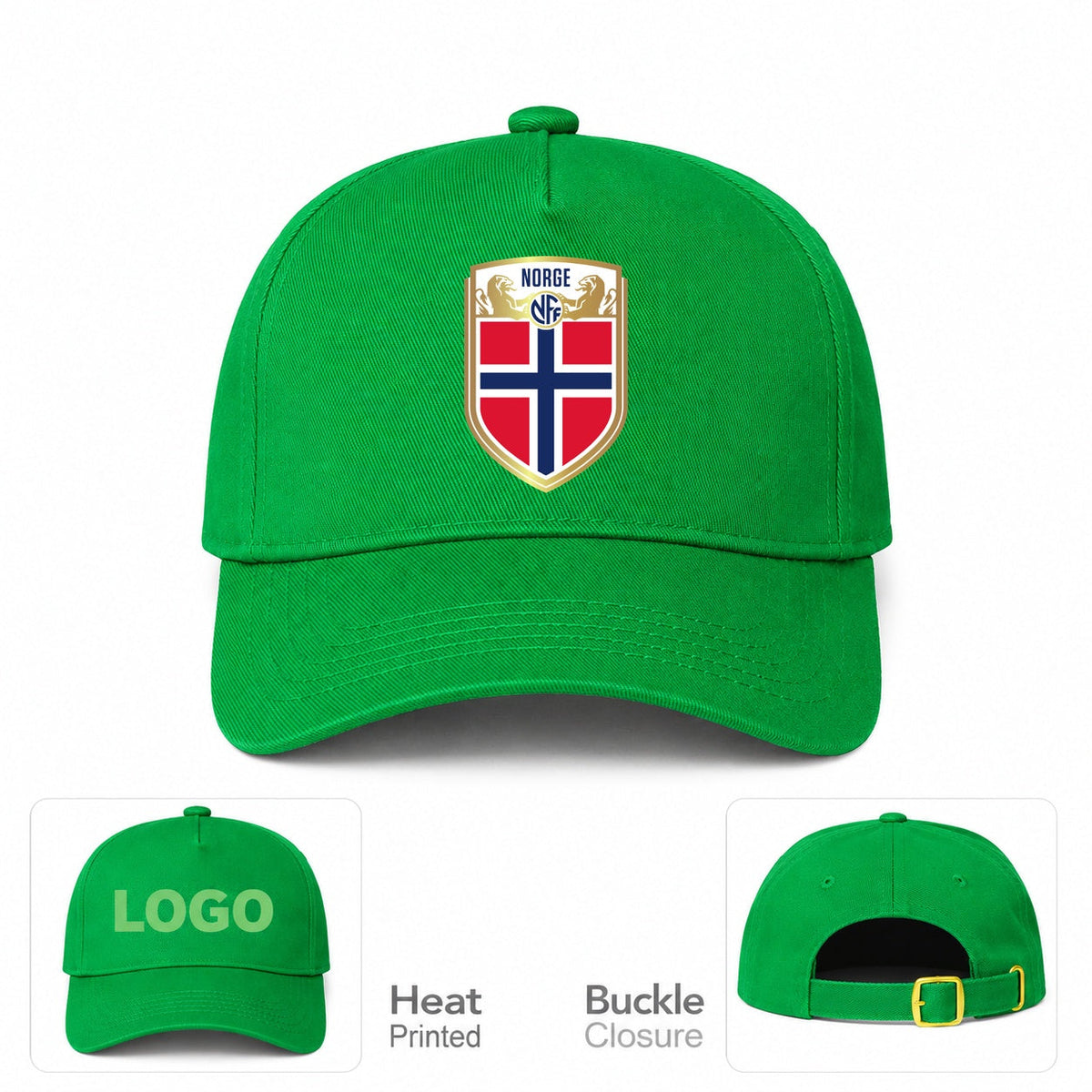 Norway Soccer Dad Baseball Cap Adjustable Buckle Hat