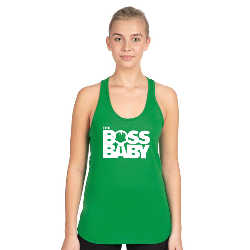 Women's Boss Baby  Next Level Ideal Racerback Tank