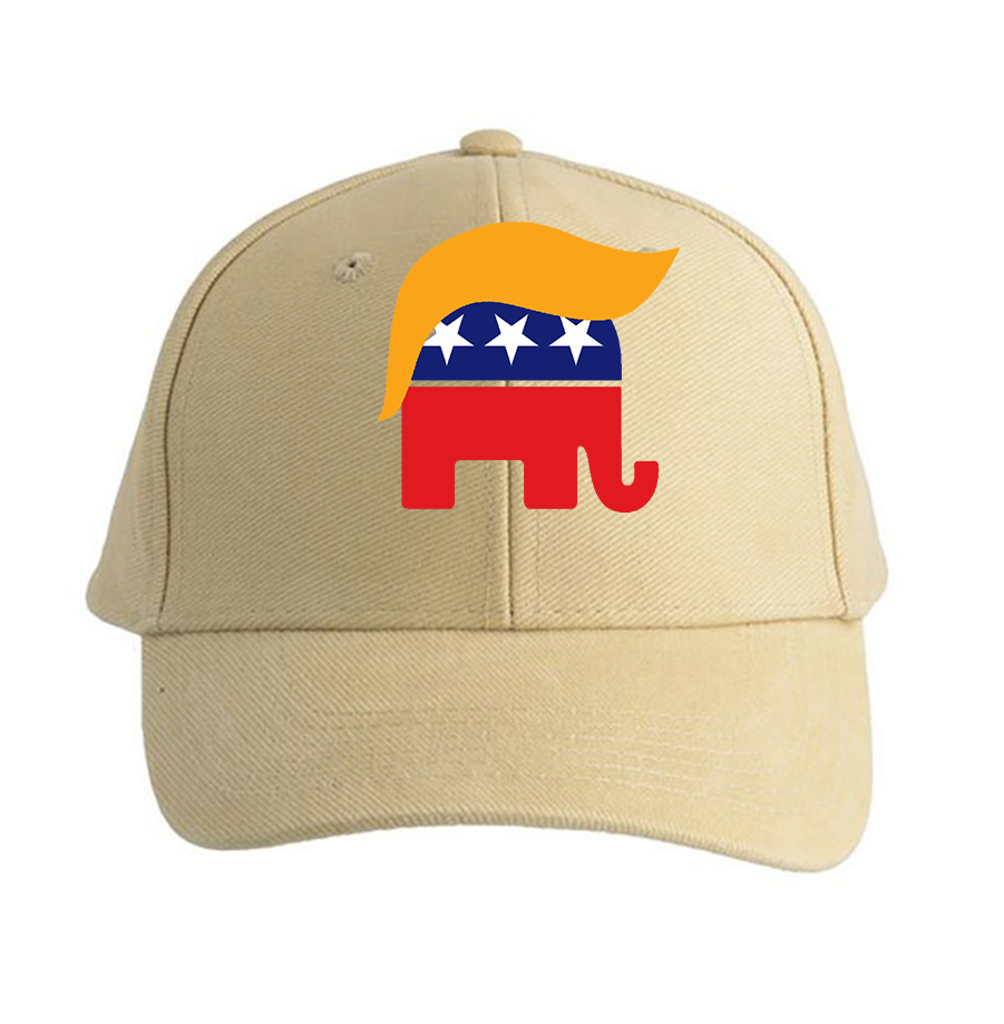 Donald Trump Hair Elephant Dad Baseball Cap Hat