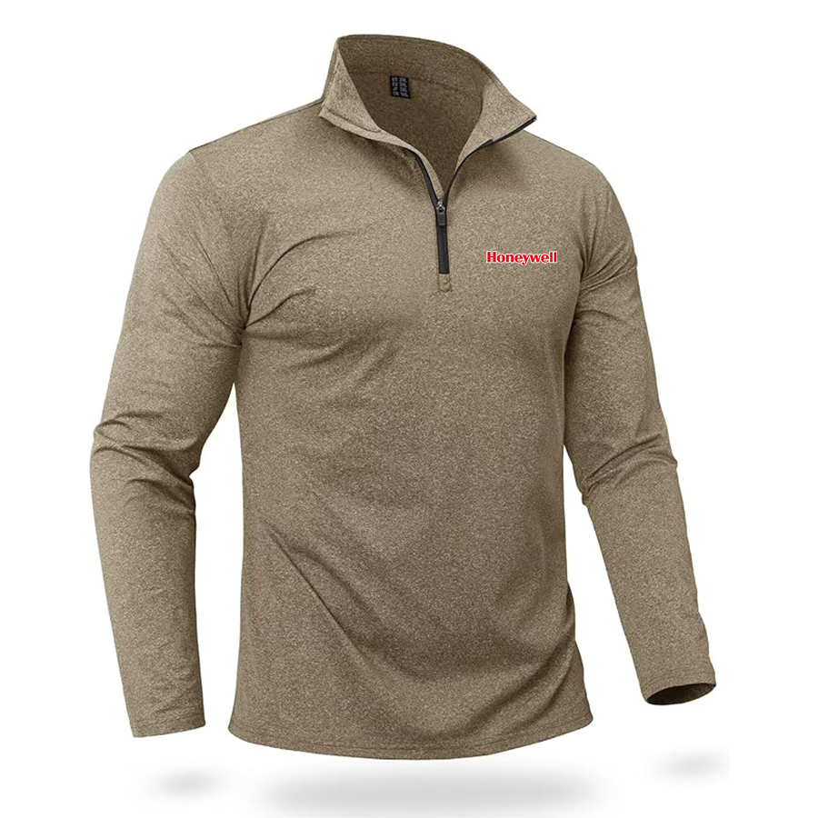 Men's Honeywell  Quarter Zip Pullover Premium Fleece Lined Heather Long Sleeve Golf Shirts Midweight 1/4 Half Zip Sweatshirts