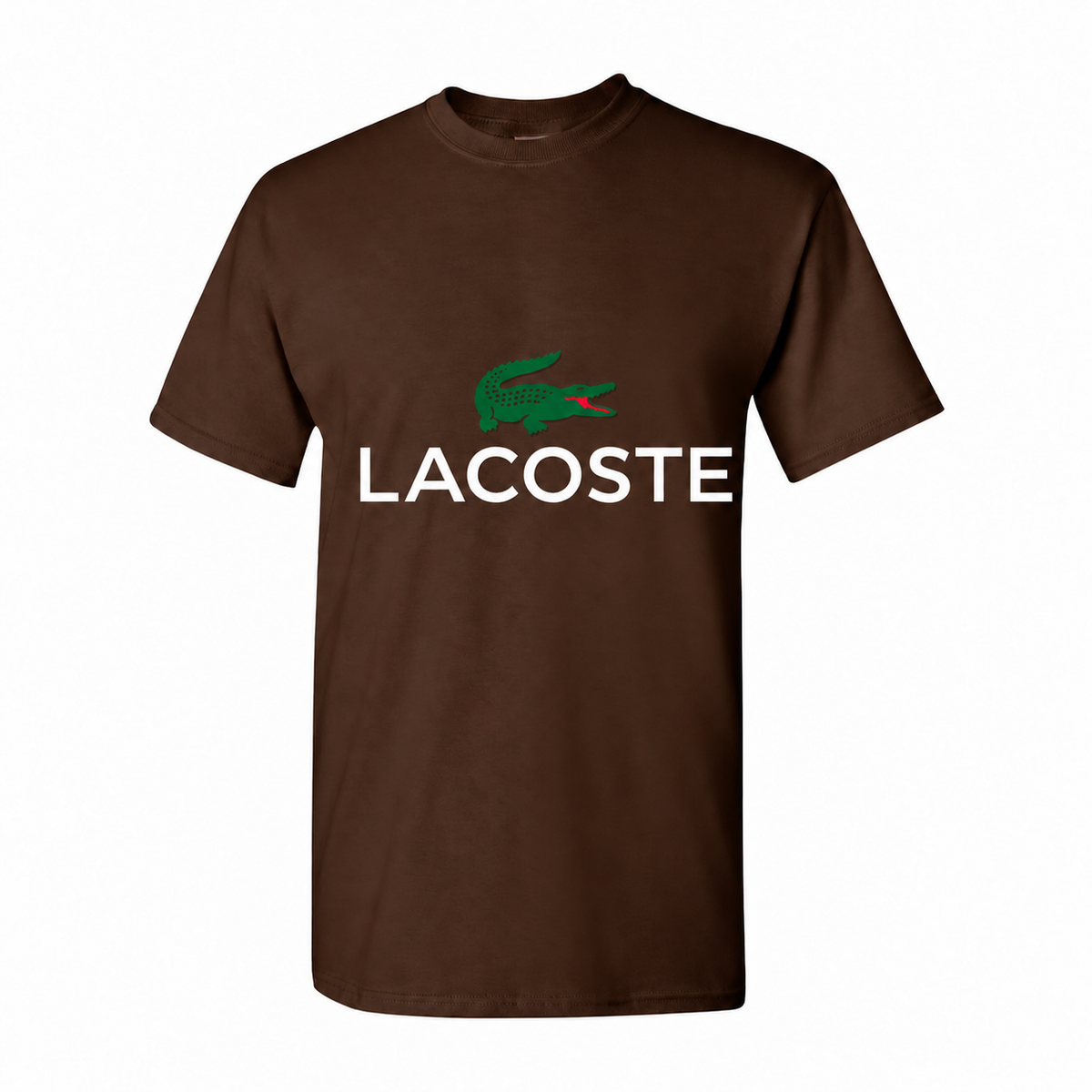 Lacoste Dark Brown cotton T-shirt