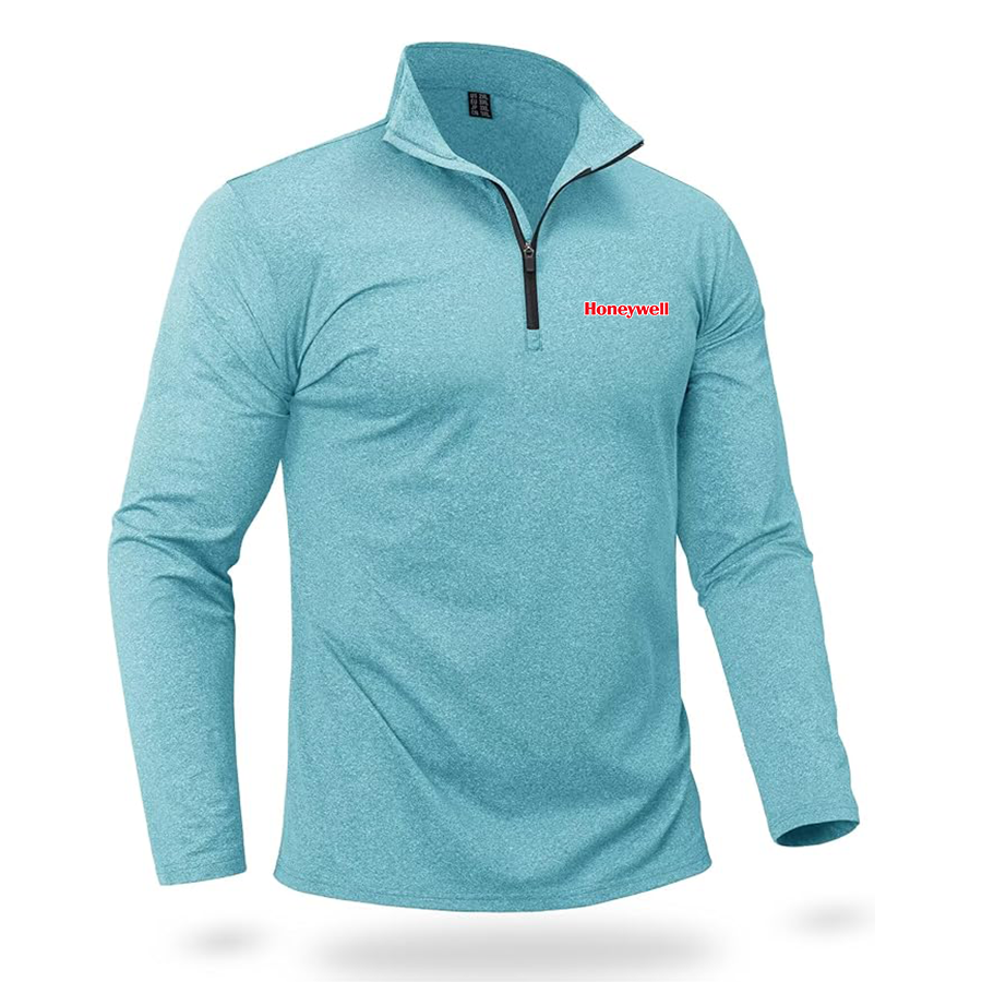 Men's Honeywell  Quarter Zip Pullover Premium Fleece Lined Heather Long Sleeve Golf Shirts Midweight 1/4 Half Zip Sweatshirts