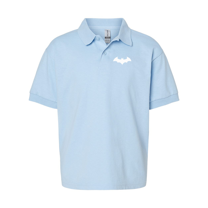 Youth's Batman  Gildan Dry Blend Jersey Polo