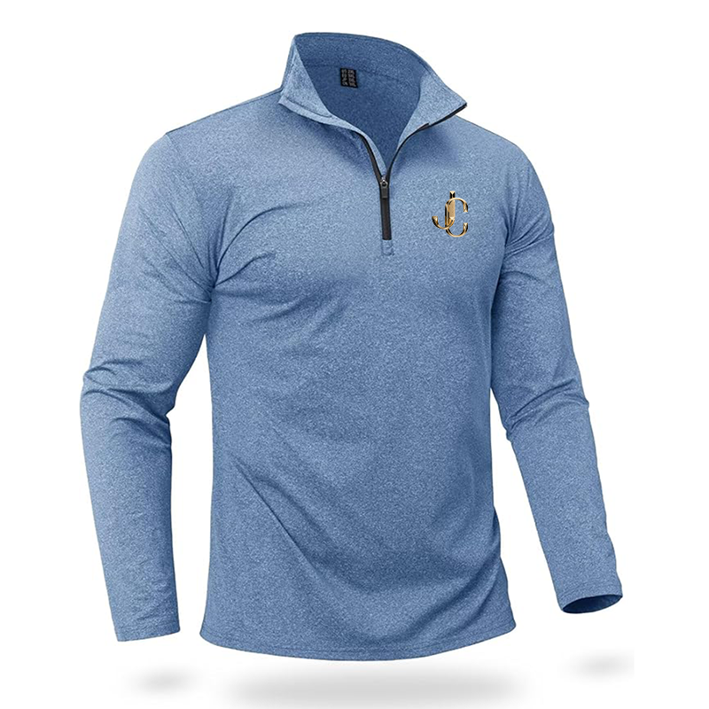 Men's Jimmy Choo Quarter Zip Pullover Premium Fleece Lined Heather Long Sleeve Golf Shirts Midweight 1/4 Half Zip Sweatshirts