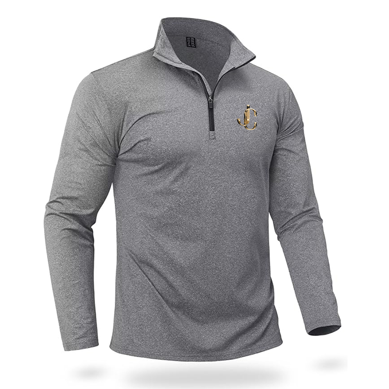 Men's Jimmy Choo Quarter Zip Pullover Premium Fleece Lined Heather Long Sleeve Golf Shirts Midweight 1/4 Half Zip Sweatshirts