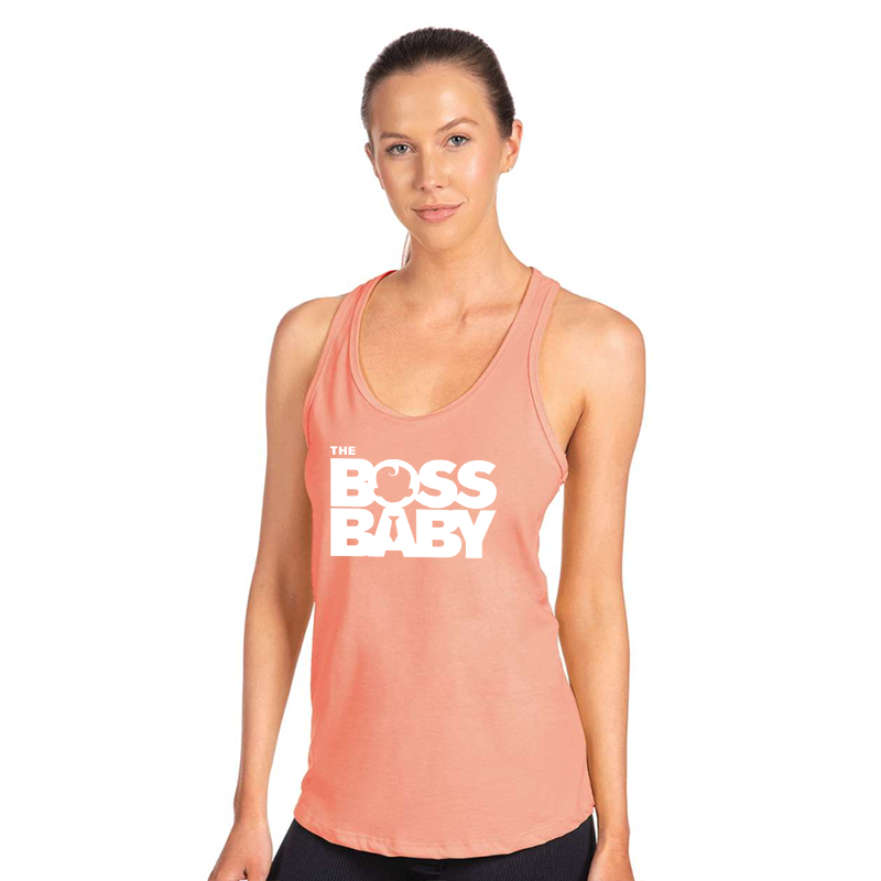 Women's Boss Baby  Next Level Ideal Racerback Tank