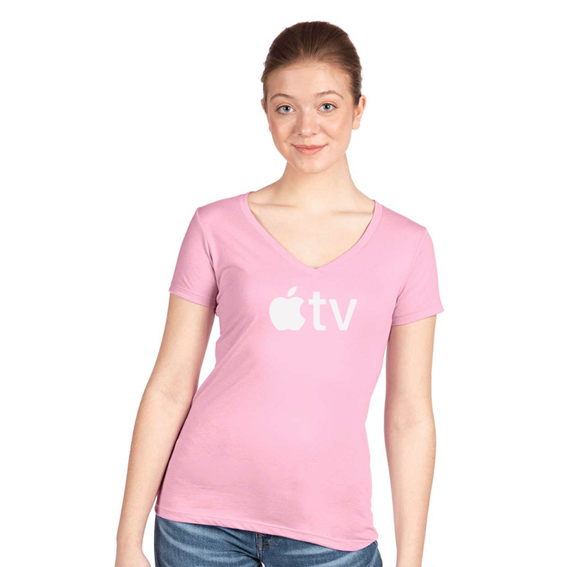 Women's Apple TV  Next Level Ideal V-Neck T-Shirt