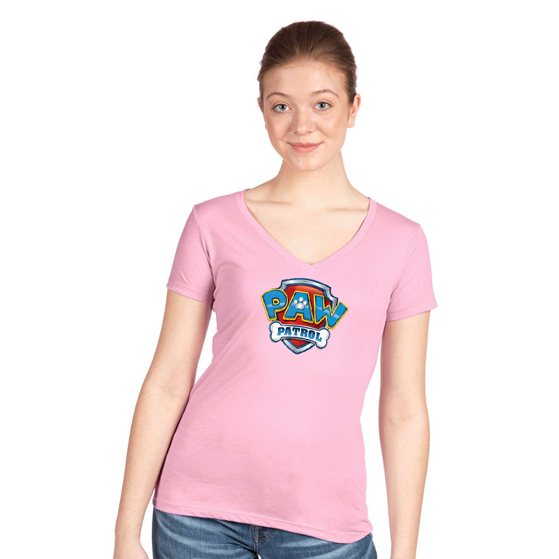Women's Paw Patrol Next Level Ideal V-Neck T-Shirt