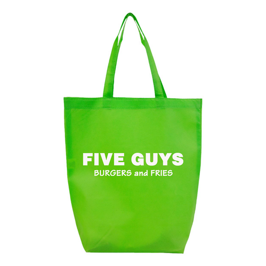 Five Guys Q-Tees Non-Woven Gusset Bottom Tote