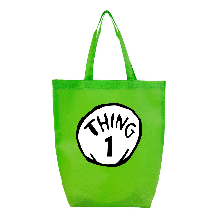 Dr. Suess Thing 1 Q-Tees Non-Woven Gusset Bottom Tote